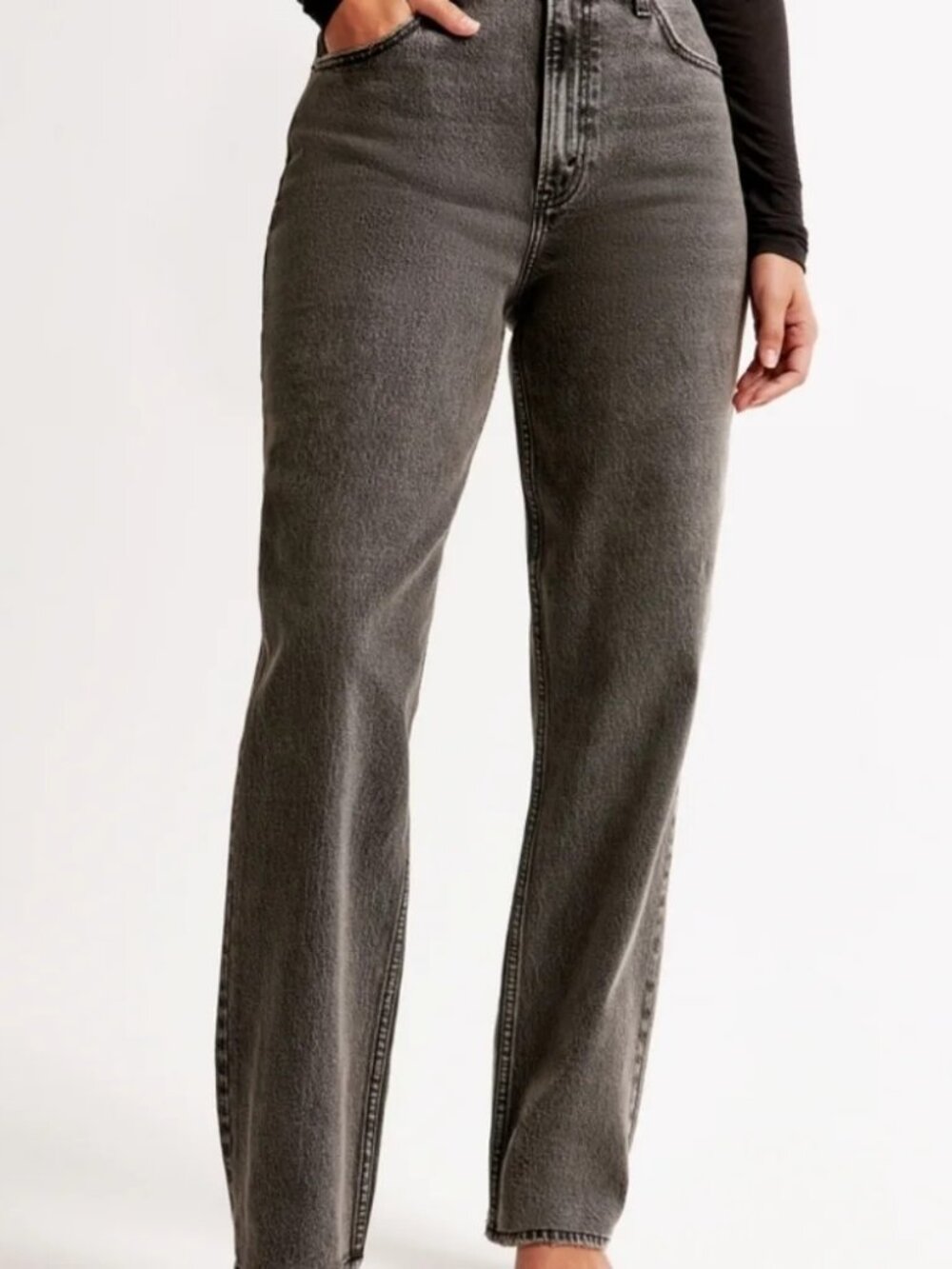 ABERCROMBIE & FITCH ultra high rise the 90s straight jeans (14S/32)